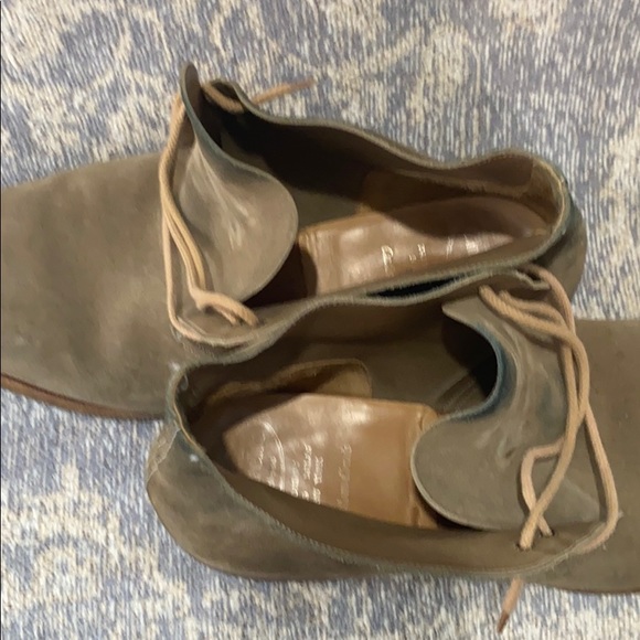 Church’s custom grade chukka boots worn